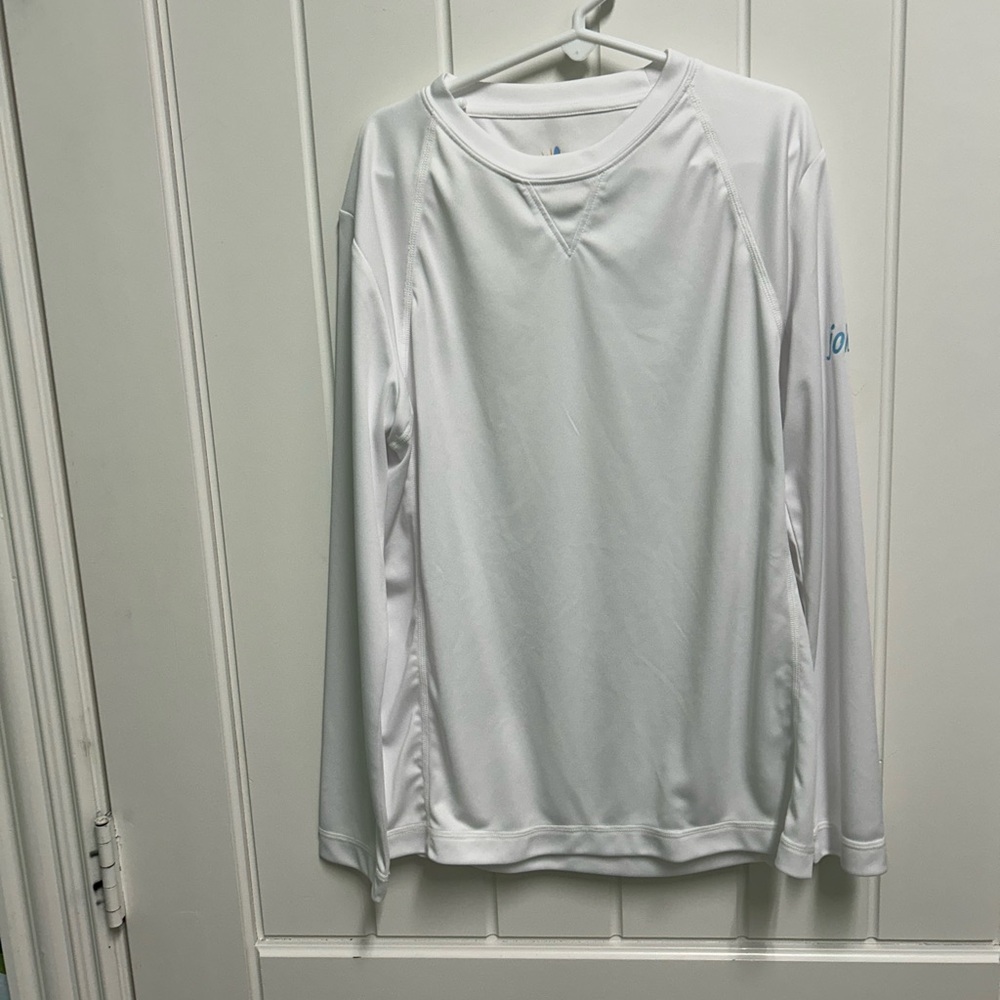 johnnie-O Kids White Long-Sleeve Swim Rashguard